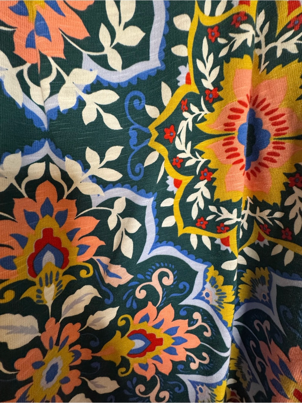 Boden Multicolor Floral Medallion Fit-&-Flare Midi Dress - Picture 2 of 9